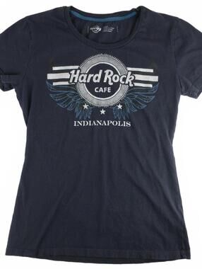 Hard Rock Cafe Indianapolis Black T-Shirt Women's Small